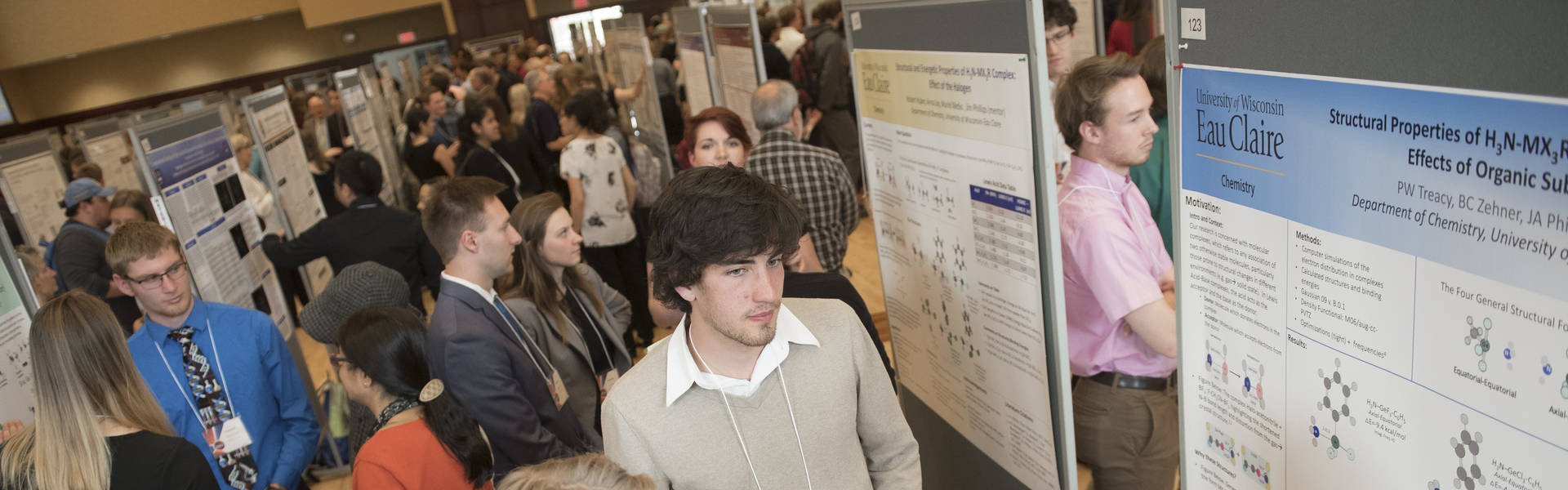 Students with research posters at CERCA